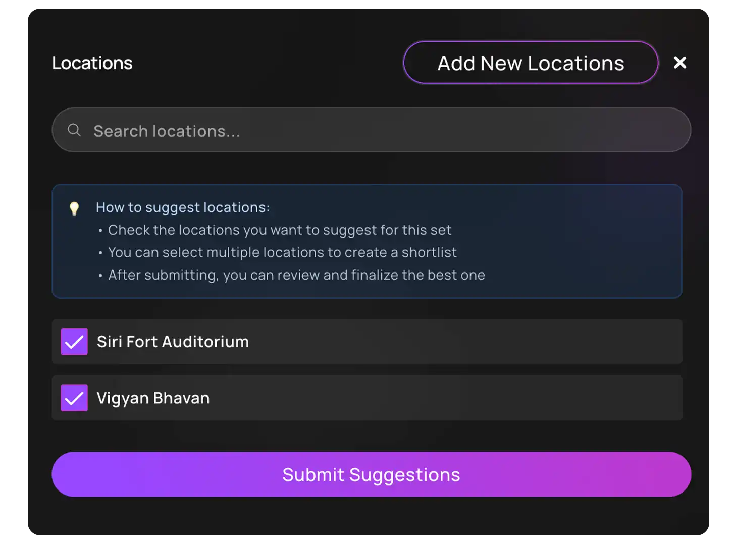 Multi-location production support